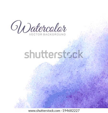 Abstract watercolor vector background 