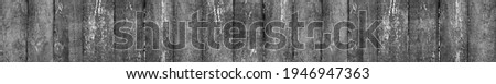 Black White Messy Wood Fence Texture Material. Grey Barn Wood Textured Board. Vintage Worn Slats Banner.