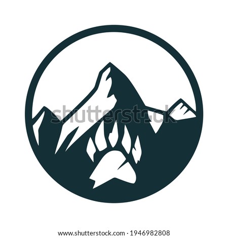 Animal Footprints with Mountain Logo Template
Animal Footprints with Mountain Vector Template
