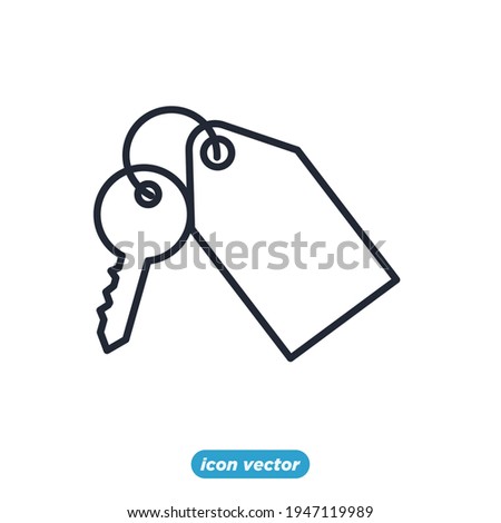 room key icon. room key hotel symbol template for graphic and web design collection logo vector illustration