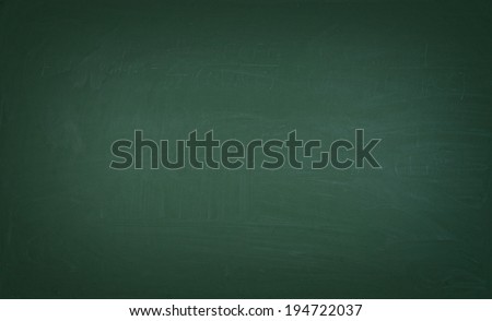 A green chalkboard