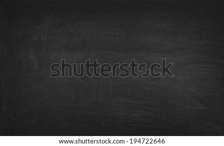 A black chalkboard