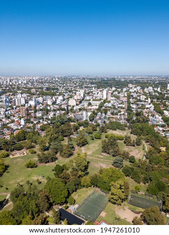 aerial view of saavedra park