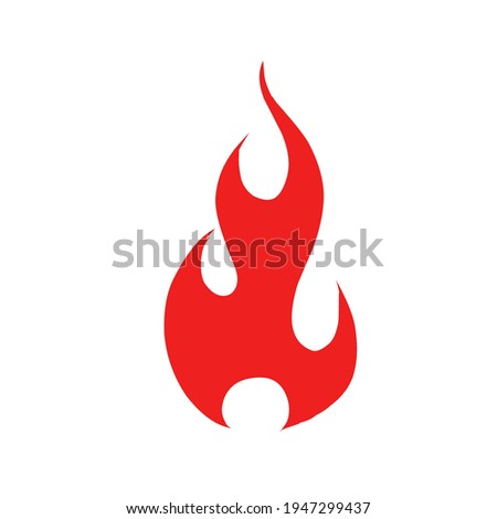 fire icon vector illustration. fire logo design. isolated on white background