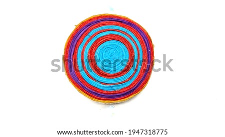 Circular target in white background