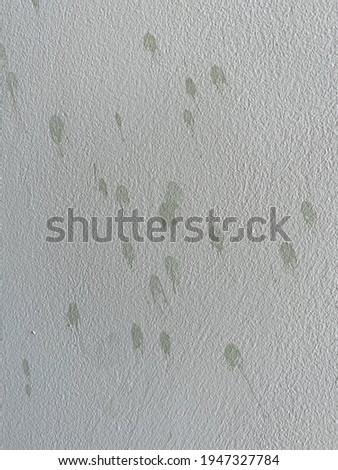 Paint stains on the painted wall