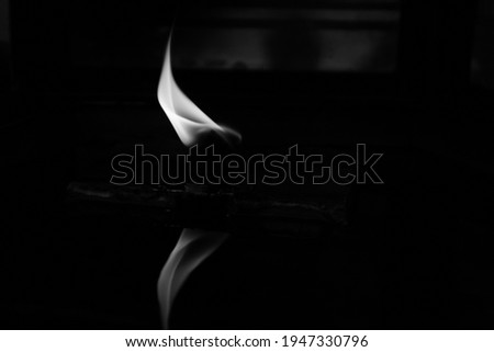 fire on black black and white background monochrome picture