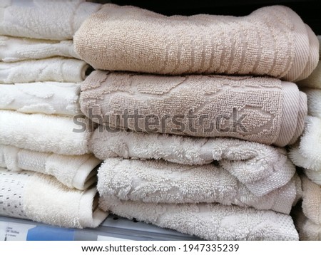 a towel on a store shelf 