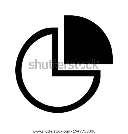 Pie Chart Icon for Graphic Design Projects