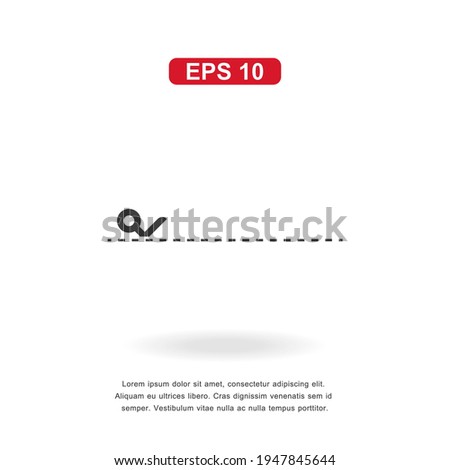 web icon scissors cut sign isolated on white background. Simple vector illustration.