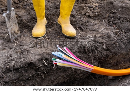 optical fiber for very high speed internet Royalty-Free Stock Photo #1947847099