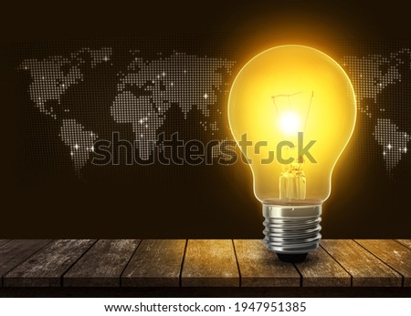 Glowing glass light bulb , Ideas for  light bulb