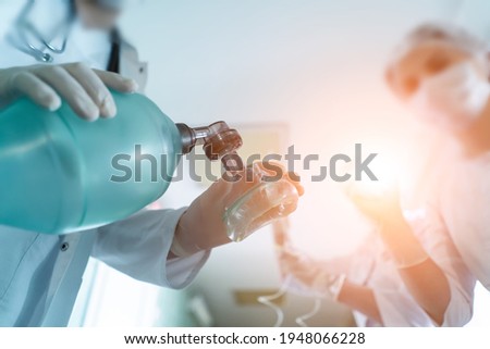 the doctor resuscitates the patient, the angle of the patient's eyes. Royalty-Free Stock Photo #1948066228