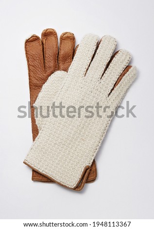 a Gloves on white background
