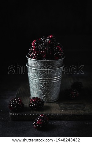 Fresh Blackberry dark rustic pic