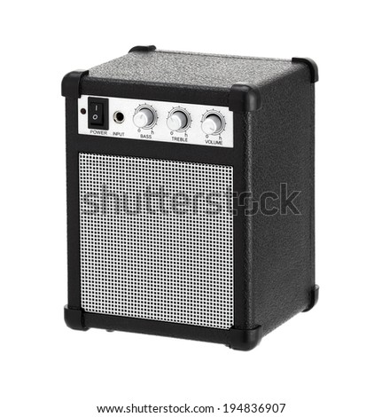 amp or amplifier on a white background