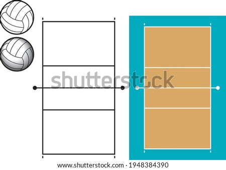 volleyball vector illustration material collection