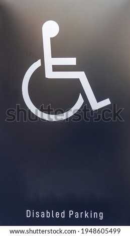 A sign for disabled parking, to guarantee an effortless accessibility .