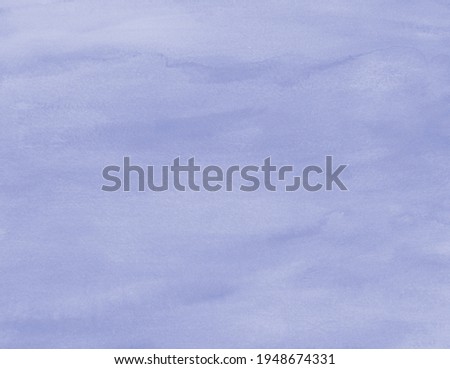 Light blue pastel watercolor texture background. Paint stain artwork, abstract art on matte detail paper.