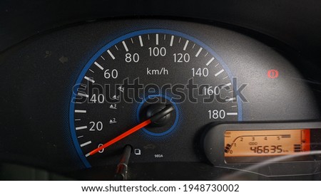 Speedometer of Datsun Go+, this is standard Speedometer for any car Royalty-Free Stock Photo #1948730002