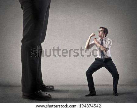 against the boss Royalty-Free Stock Photo #194874542
