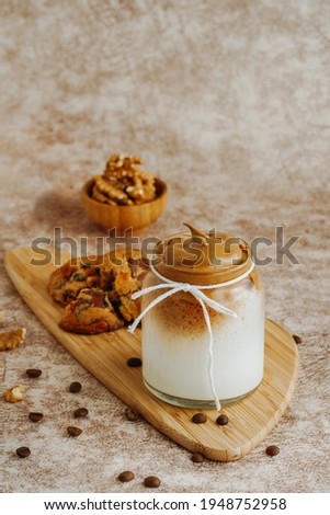coffee and cookie still life, food photography
