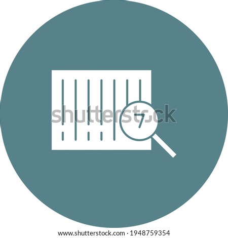 Barcode, scan icon vector image. Can also be used for shopping and ecommerce. Suitable for use on web apps, mobile apps and print media.