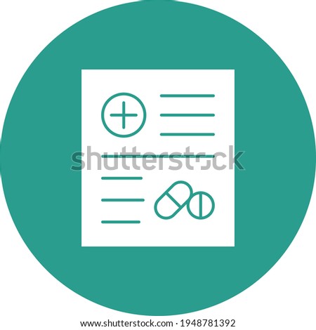 Prescription Icon vector image. Can be used for Medical. Suitable for mobile apps, web apps and print media.
