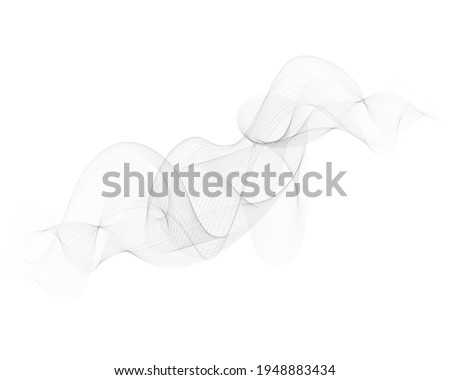 Abstract gray wave vector background gray wave flow