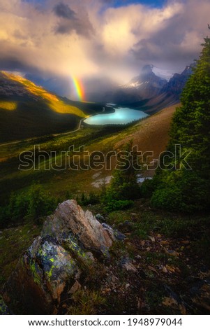 Bow Lake is a small lake in western Alberta, Canada. It is located on the Bow River, in the Canadian Rockies, at an altitude of 1920 m.