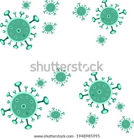 illustration coronavirus covid19, icon virus