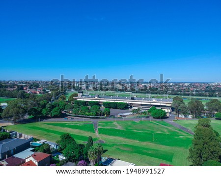 Panoramic Aerial Drone view of Western Suburban Sydney NSW Australia