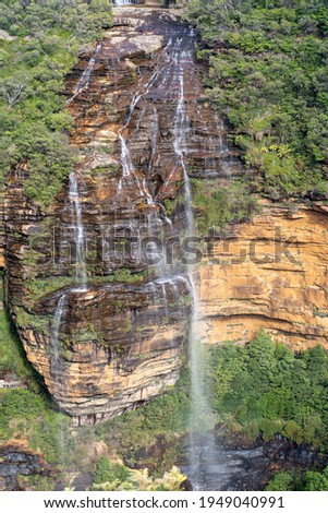 waterfall in the blue mountains, bar Wentworth falls