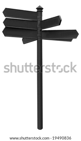 Direction arrows traffic sign