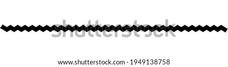 Wavy, waving  lines. Zig-zag, criss-cross lines vector illustration. Undulate, billowy effect lines Royalty-Free Stock Photo #1949138758