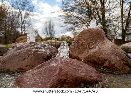 fountain of three stones running water