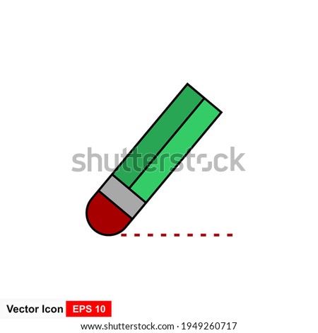Eraser icon, Eraser icon vector, in trendy flat style isolated on white background