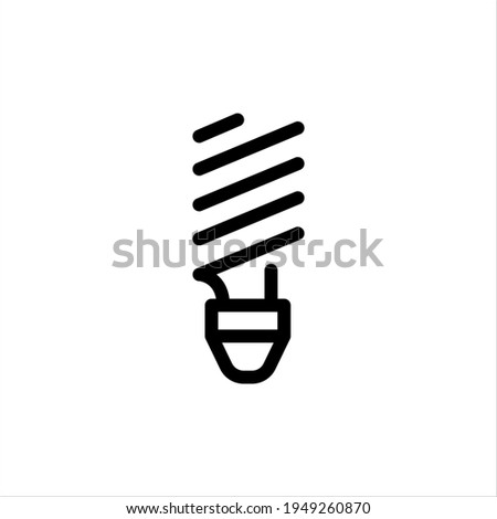 stripe lamp sign icon vector illustration. light electric icon