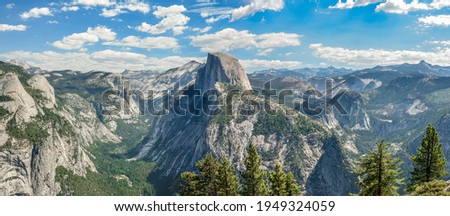 Clouds Over Half Dome in Yosemite Valley