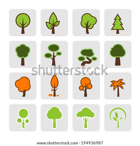 Tree icon vector eps 10