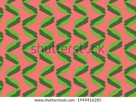 Vector texture background, seamless pattern. Hand drawn, red and green colors.