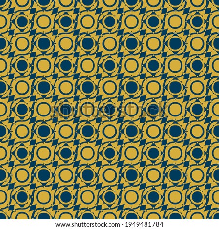 abstract Imitation gold with blue design seamless patterns. A seamless vector background. blue with Imitation gold ornament. Graphic modern pattern. Simple graphic design.