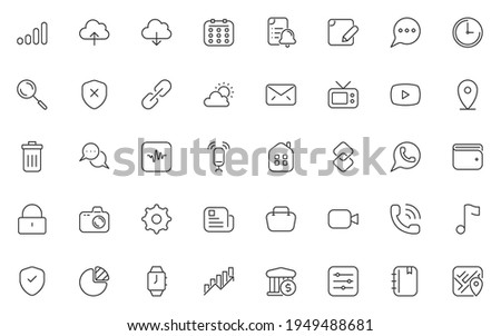 set of simple icons design