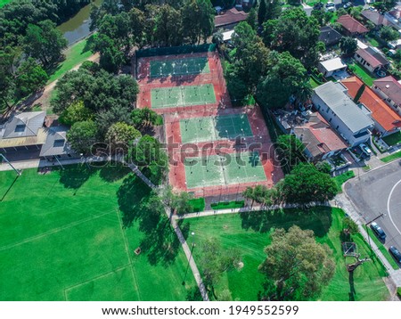 Panoramic Aerial Drone view of Western Suburban Sydney NSW Australia