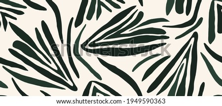 Hand drawn contemporary abstract print. Modern fashionable template for design.