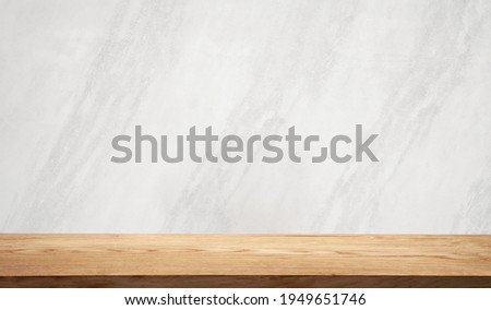 light background with empty table for product montage