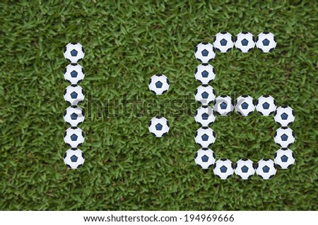 7 Segment pattern football score match report.