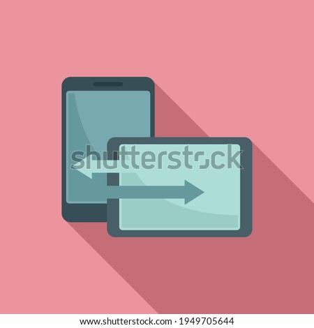 Tablet remote control icon. Flat illustration of Tablet remote control vector icon for web design
