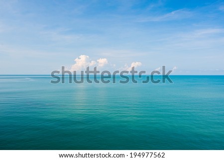View of beautiful sky with sea 