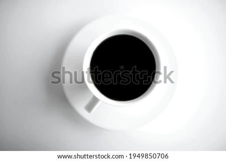 black and white coffee photo (contrast)